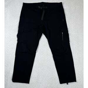 OBS Tactical Cargo Pants Men's 3XL Black Utility Stretch Hiking Outerwear Belted